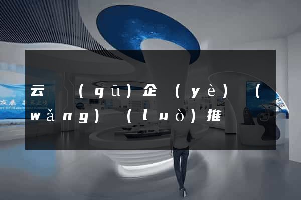 云龍區(qū)企業(yè)網(wǎng)絡(luò)推廣