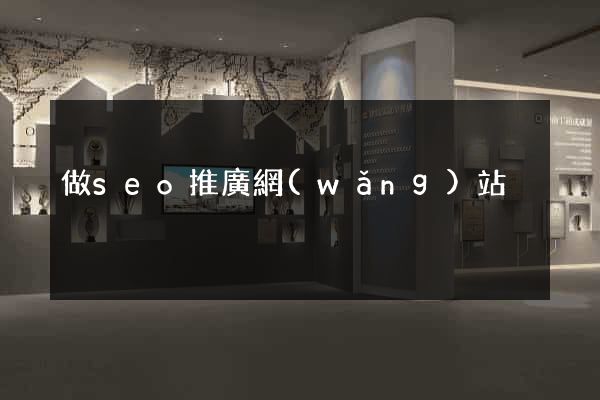 做seo推廣網(wǎng)站