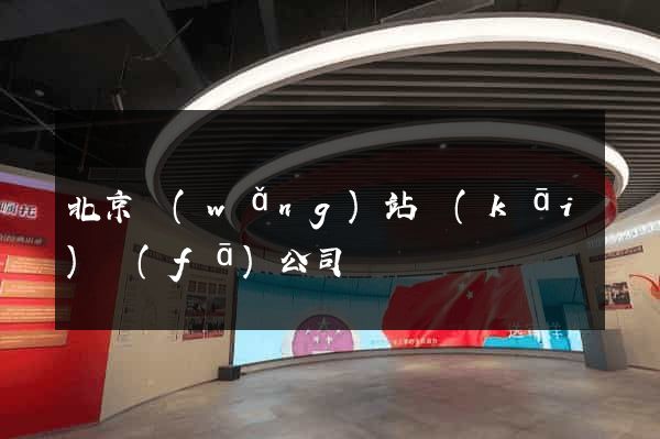 北京網(wǎng)站開(kāi)發(fā)公司