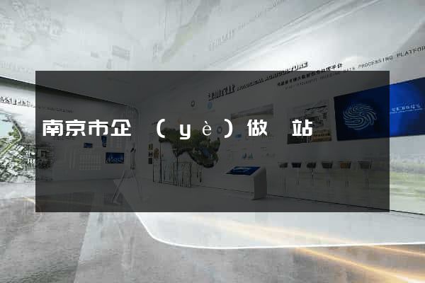 南京市企業(yè)做網站