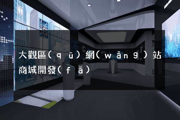 大觀區(qū)網(wǎng)站商城開發(fā)