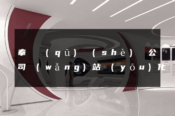 奉賢區(qū)設(shè)計公司網(wǎng)站優(yōu)化