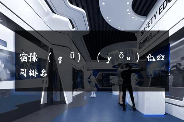 宿豫區(qū)優(yōu)化公司排名