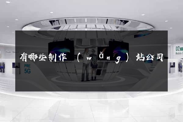 有哪些制作網(wǎng)站公司