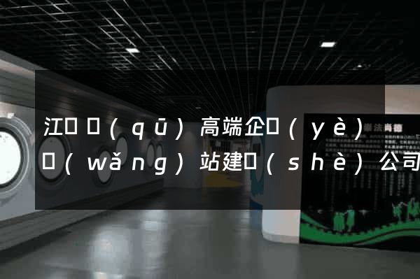 江寧區(qū)高端企業(yè)網(wǎng)站建設(shè)公司