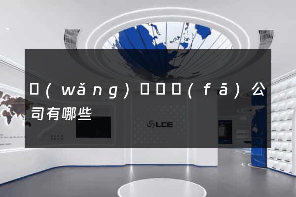 網(wǎng)頁開發(fā)公司有哪些