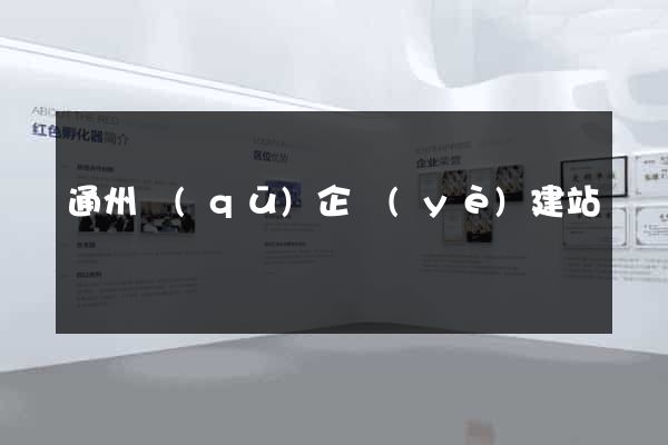 通州區(qū)企業(yè)建站