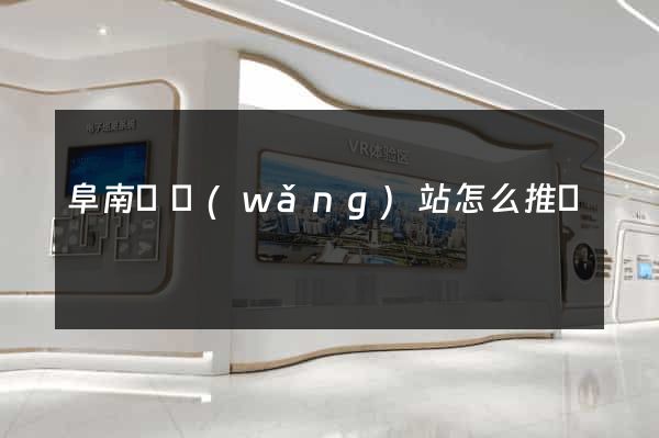 阜南縣網(wǎng)站怎么推廣