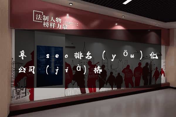 阜寧縣seo排名優(yōu)化公司價(jià)格