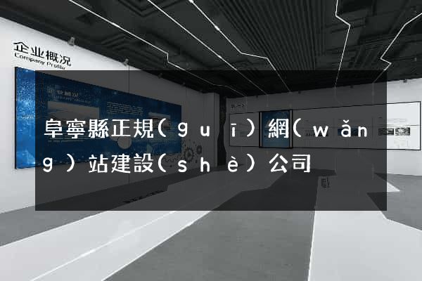 阜寧縣正規(guī)網(wǎng)站建設(shè)公司