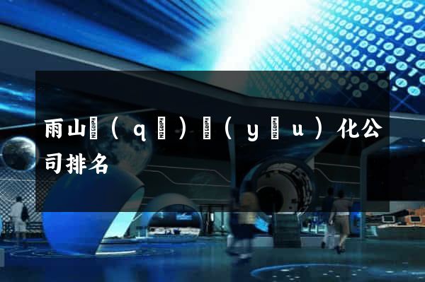 雨山區(qū)優(yōu)化公司排名