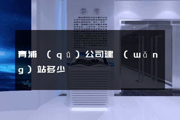 青浦區(qū)公司建網(wǎng)站多少錢